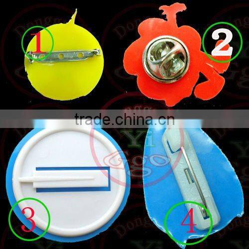 Lovely children rubber badge with flower shape