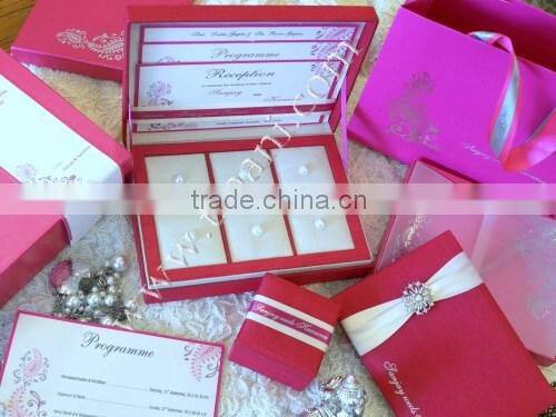 Yellow Silk Invitation Box