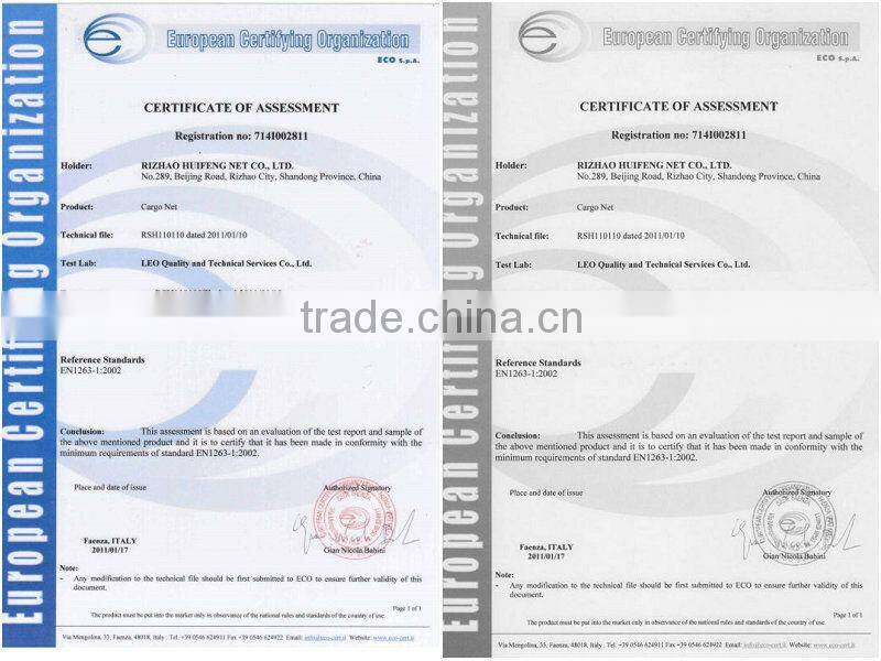 High Tenacity PP Knotless Square Mesh 45mm*45mm Practice Hockey Net