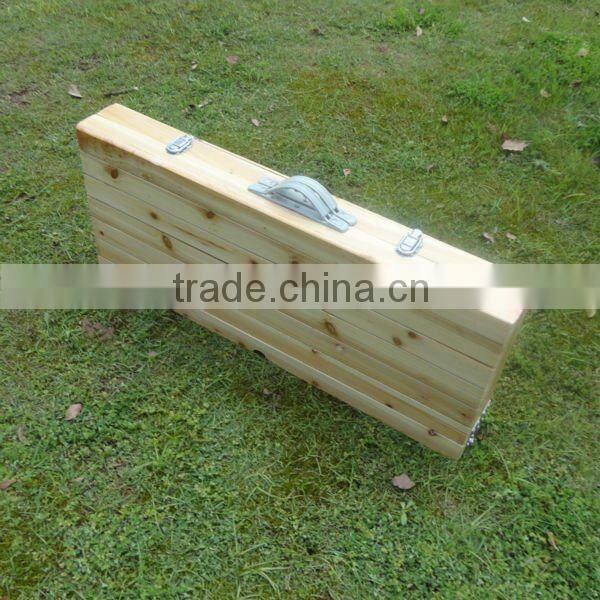 foldable camping wooden table