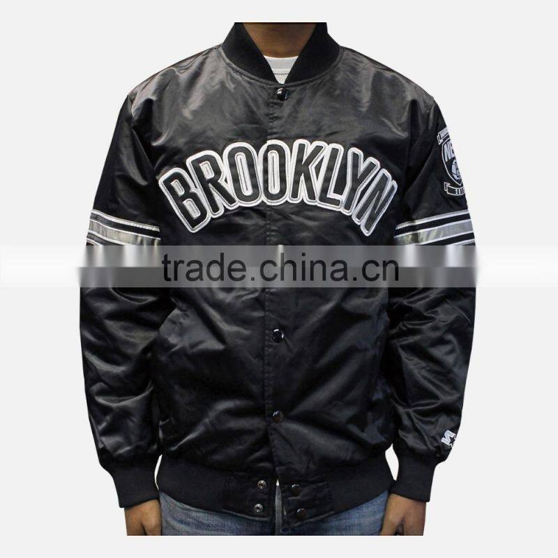 men drive bomber satin varsity jacket,custom man drive baseball jacket,custom made drive letterman satin jacket