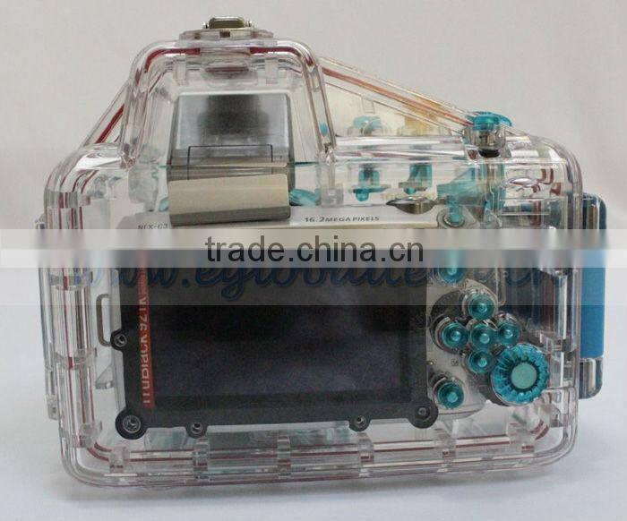 underwater camera housing for Sony NEX-C3(18~55MM), water proof bag slr camera 40m diving, camera case underwater 130ft depth
