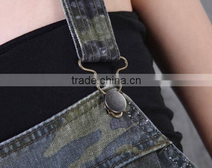 2016 Women Military camo Rompers and Overalls long Camouflage Jumpsuits