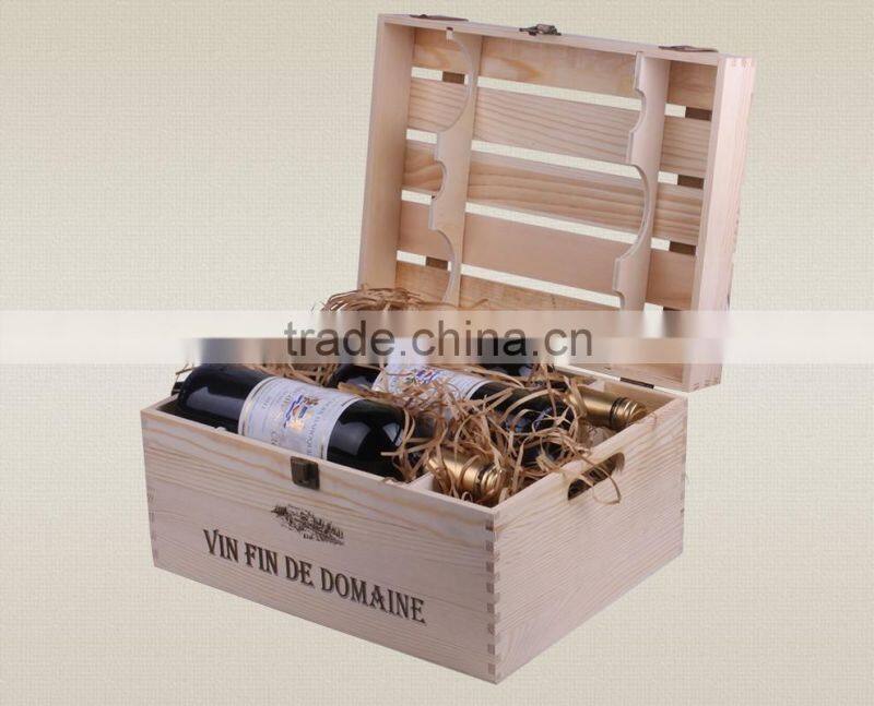 Customzied wooden container to hold red wine