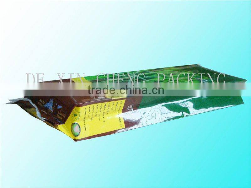 Quad Sealed Vacuum Rice Packaging Bag