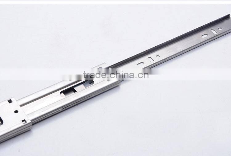 Furniture fittings 45mm soft close drawer slide ball bearing drawer slide