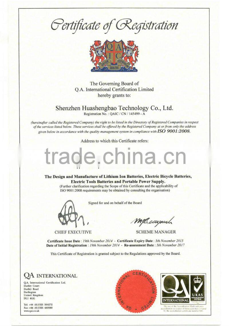 7.4V/4000mAh 18650 li ion rechargeable battery for head lamp, front light, LED lighting