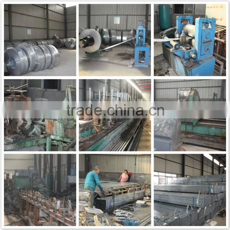 q195 thin wall pre galvanized square steel tube sizes