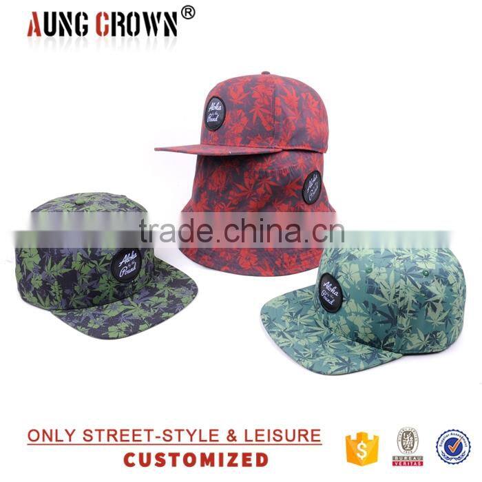 custom embroidered flat brim adjustable snapback caps