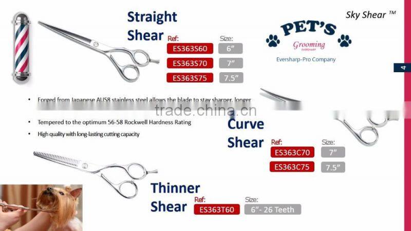 Dog Grooming Shears, scissors for dog, made of high quality Japanese Stainless Steel