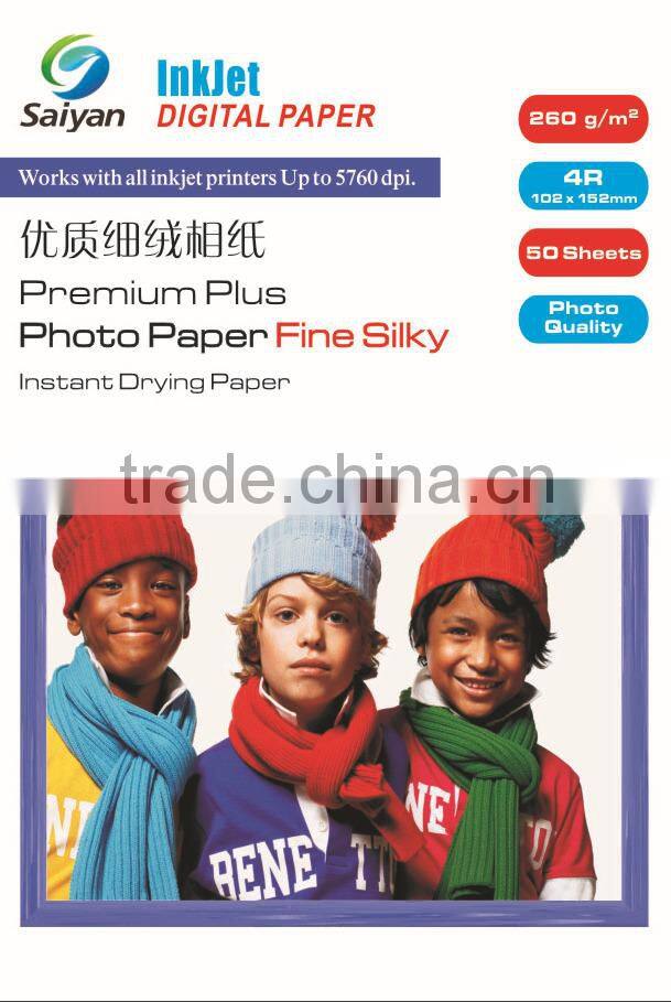 factory supply 260g RC Fine silky paper