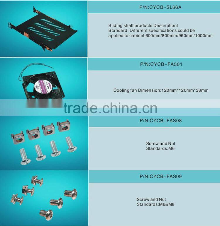 19'' Floor Standing Network Rack Server Cabinet with Lockable Front Door