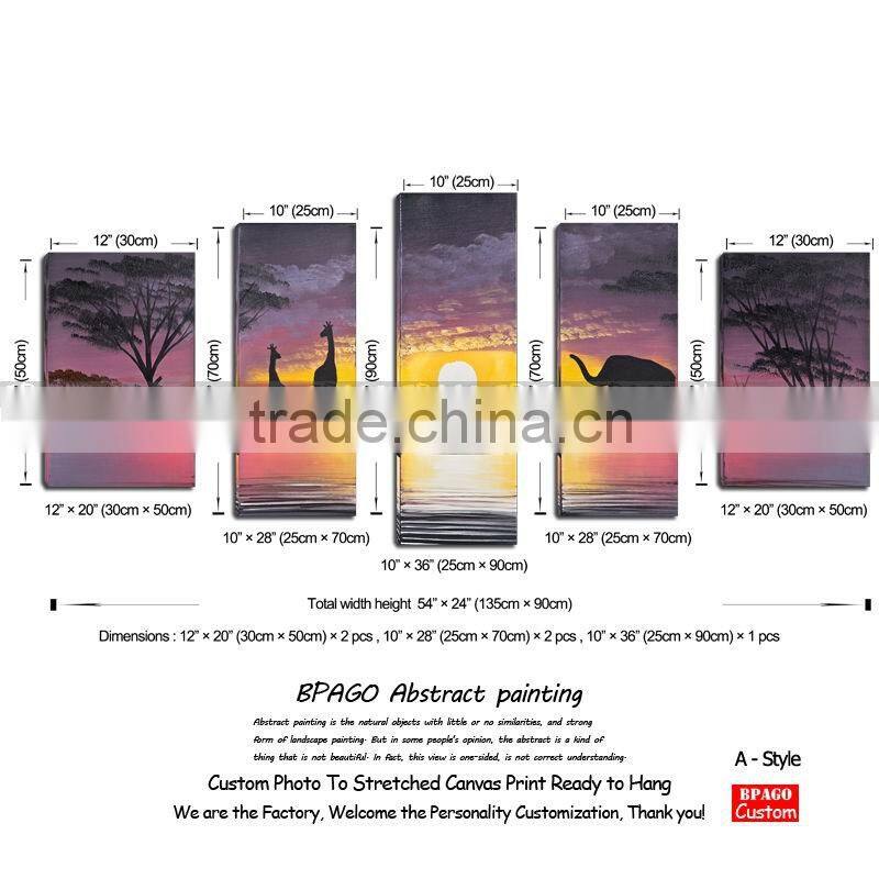 Hotel lobby signs room scenery painting