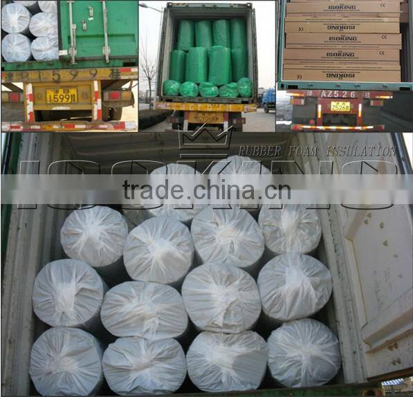 Low thermal conductivity rubber foam insulation sheet