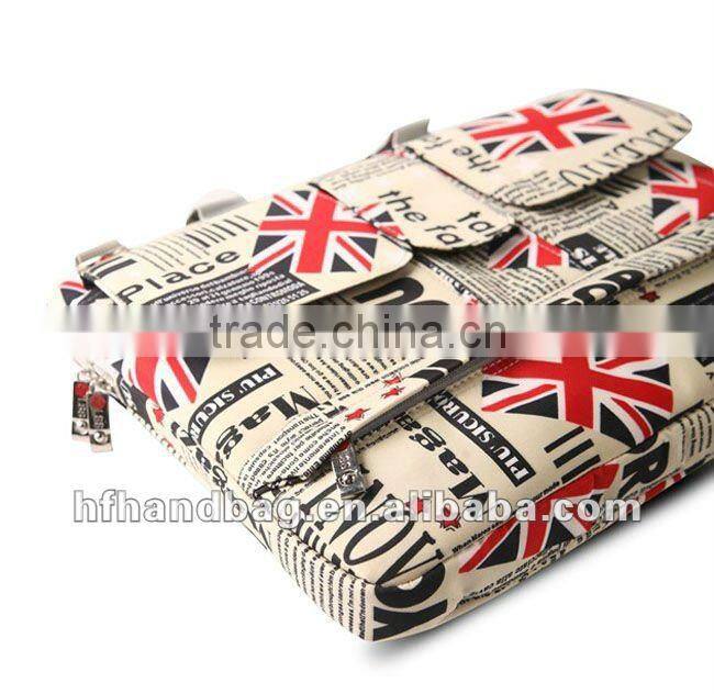 Newspaper England flad Laptop Bag Popular Durable waterproof&shockproof computer bag for tablet PC 2012