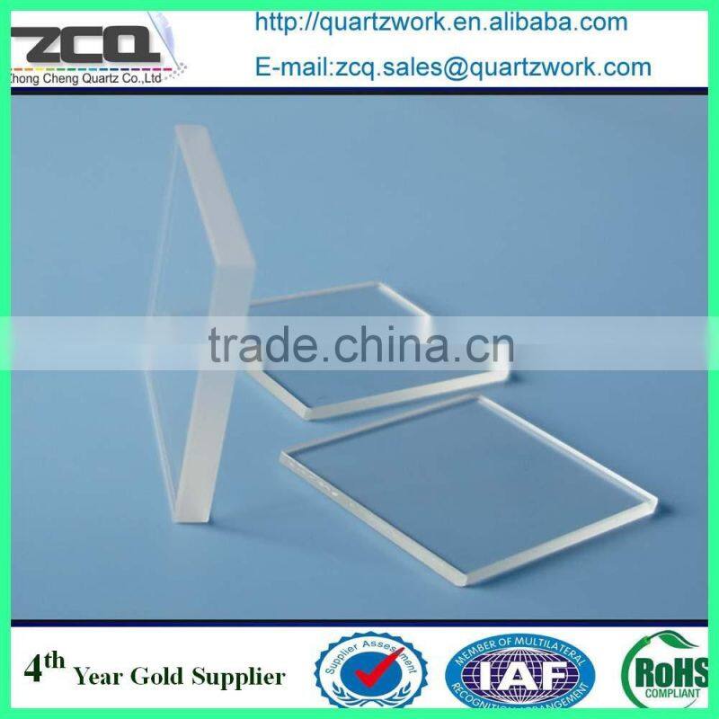 ROUND THIN OPTICAL QUARTZ GLASS PLATE/RING