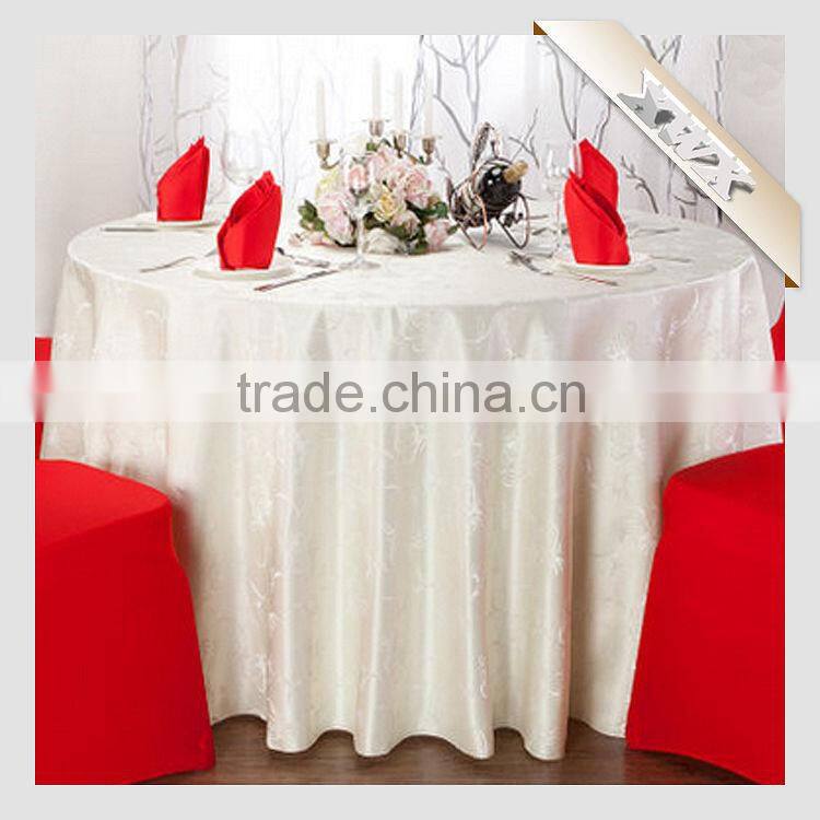TC-147 New Polyester Jacquard Wedding/Restaurant Table Cloth for Sale