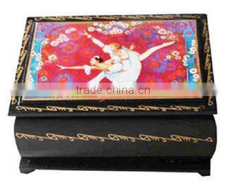Hot selling lovely cheap painted wooden music box