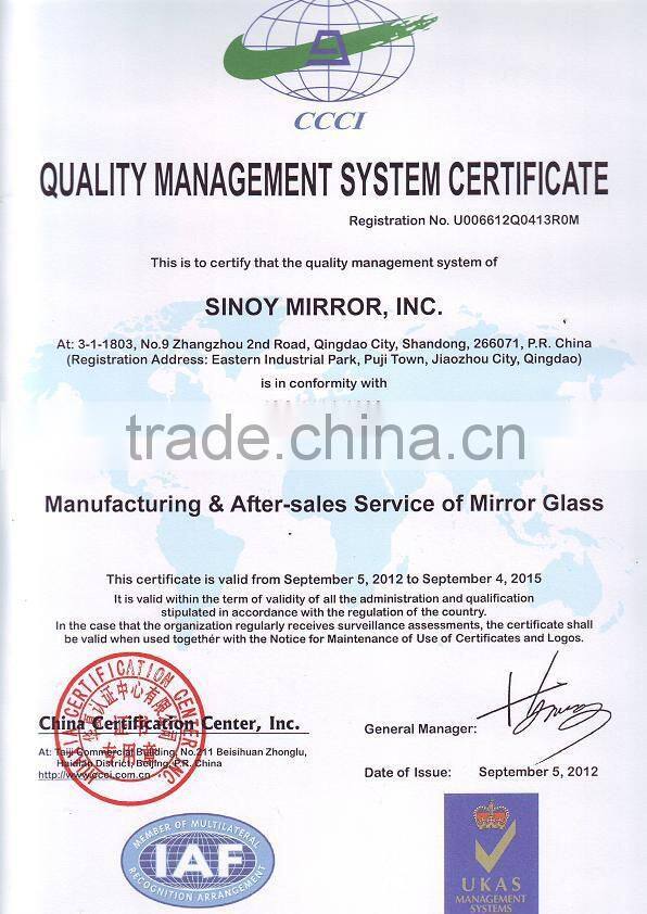 Cheap factory price,bronze tinted mirror price, colored mirror price