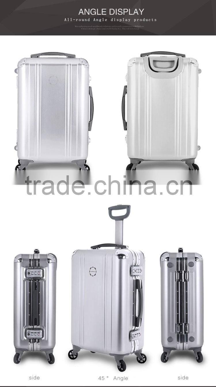 New design hard plastic black aluminum cosmetic case