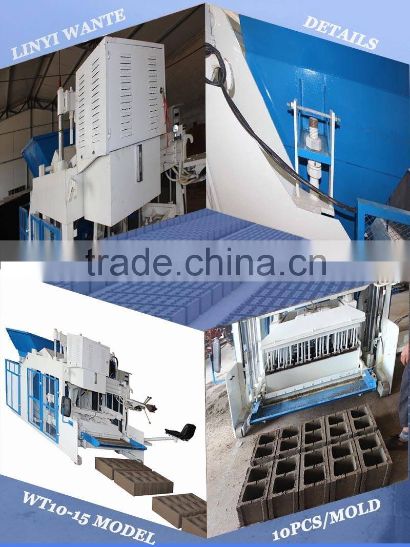 Big discount WT12-15 WT10-15 wante brand brick forming layer machine from Shandong