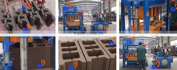 WANTE BRAND QT4-18 Concrete interlocking block brick making machine line from Factory