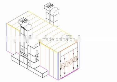 12M, 15M, 16M, 18M, 20M truck bus spray booth
