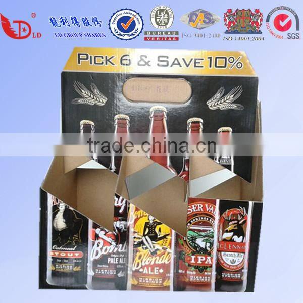Colorful printing single wine glass packing paper box