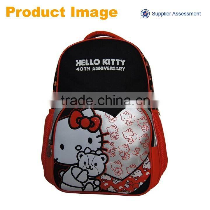 2016 sannovo new design cute hello kitty bookbags backpack school for girl