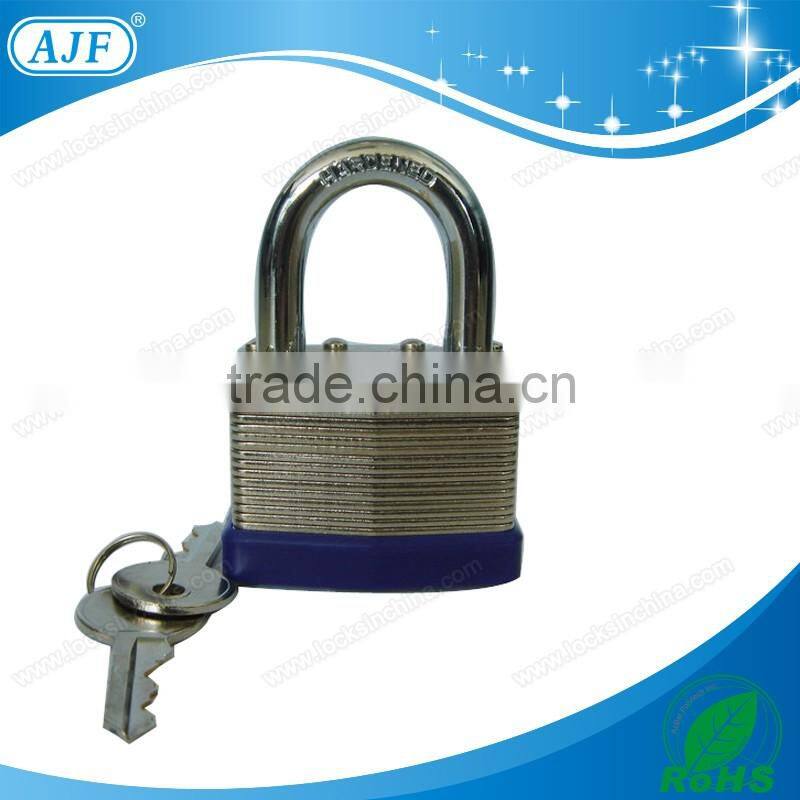 AJF 70mm stainless steel discus padlock with high quality and hardened steel for cabinet lock