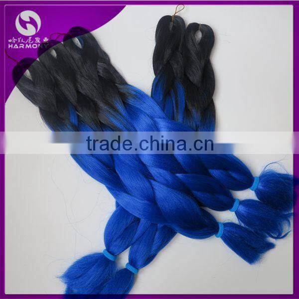 31Colors Optionals Ombre Two Three Tone 5pcs/lot 100g/pc Synthetic Jumbo Box Braiding Hair