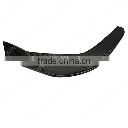 universal car front bumper lip spoiler carbon fiber front spoiler(pair)