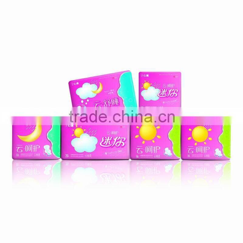 100% Cotton Surface Sleepy Sanitary Napkins Manufacturer