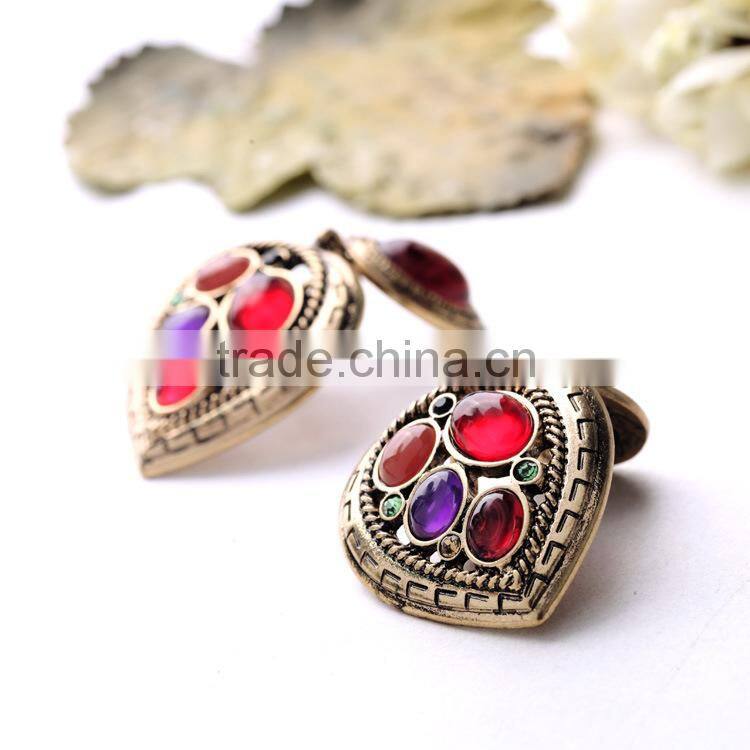 Simple Fashion Hot Sale Exquisite Elegant delicate heart earring, dangling earring, fantasy earring wholesale