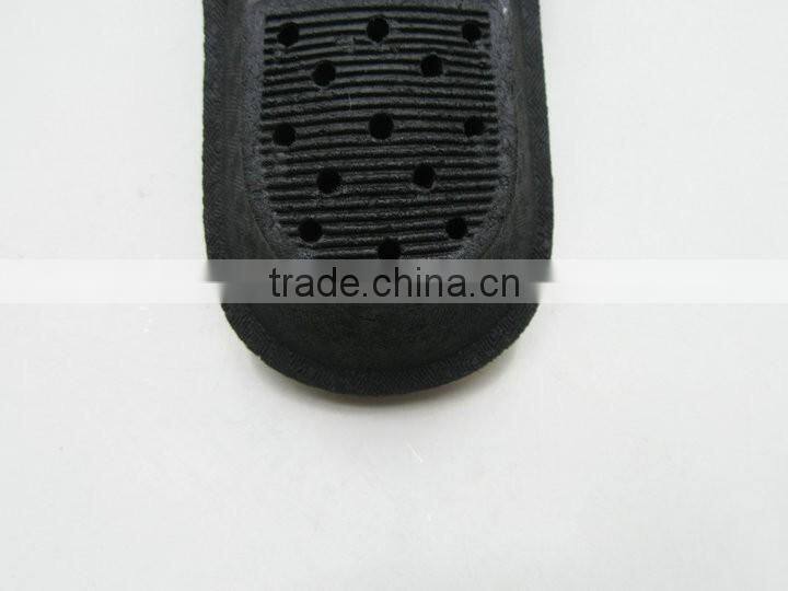 New models ladies PVC low black wedge flip flops