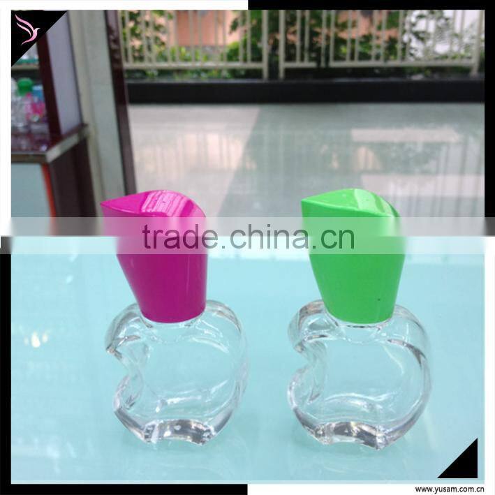 Empty glass nail polish bottle mini clear nail polish bottle