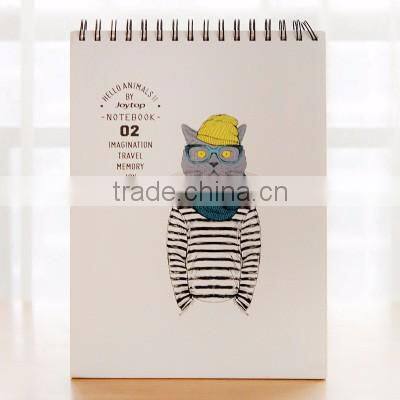 spiral banding woodfree paper notebook