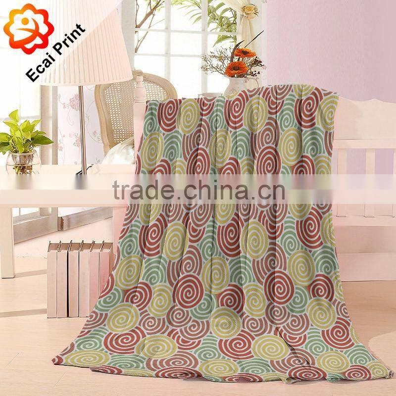 2016 nice custom sublimation china blanket with illustration