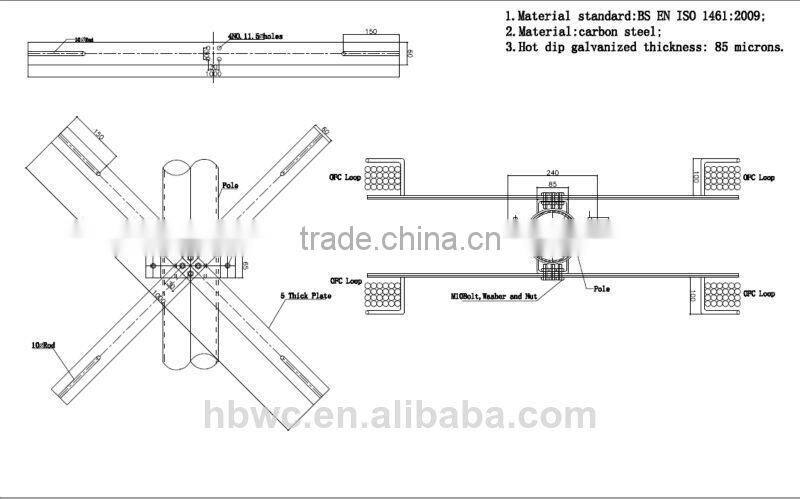 Electric Power Fittings Cable Storage Assembly for Pole /Tower