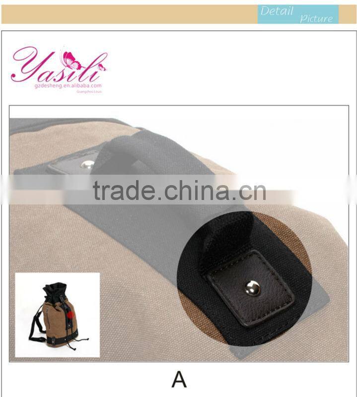 Casual Denim bags,waxed cotton canvas travel bag,Canvas bag with Thick Rope Handle