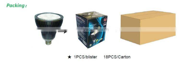 UL/FCC par30 led ceiling spot light