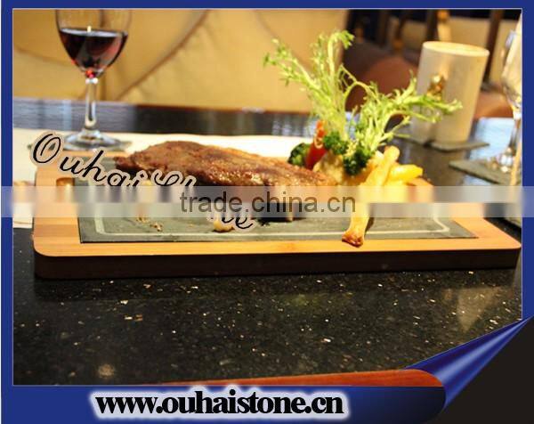 Turkey hotel dinnerware High grade siyah kayrak plaka yemek seti