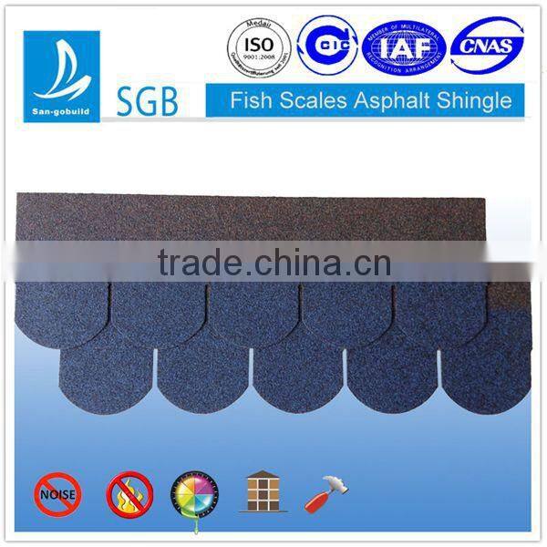 2015 New Design 5-tab Asphalt Shingle ,Fish-scale Asphalt Shingle,Bitumen Asphalt Shingle
