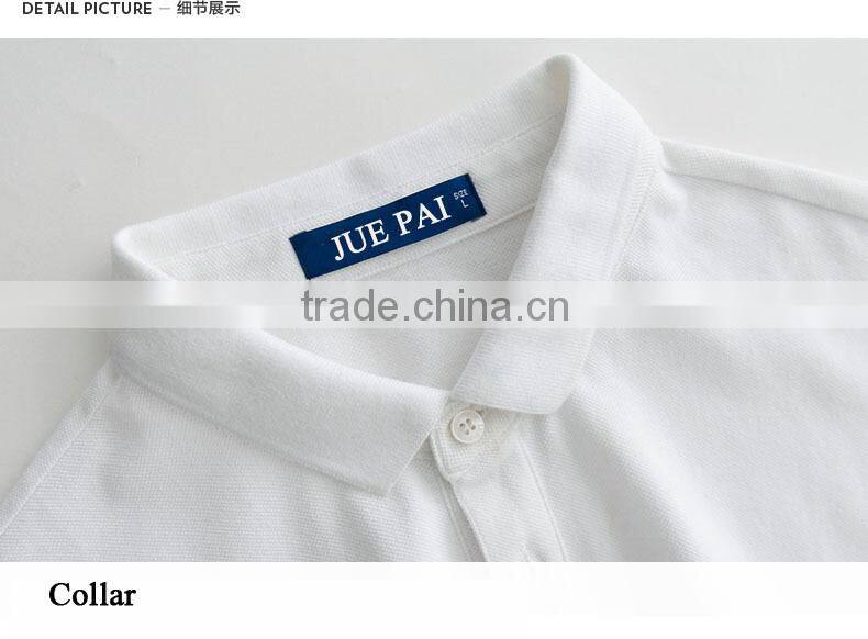 White Modern Fashion Bulk Brand Cotton Polo Shirts For Men