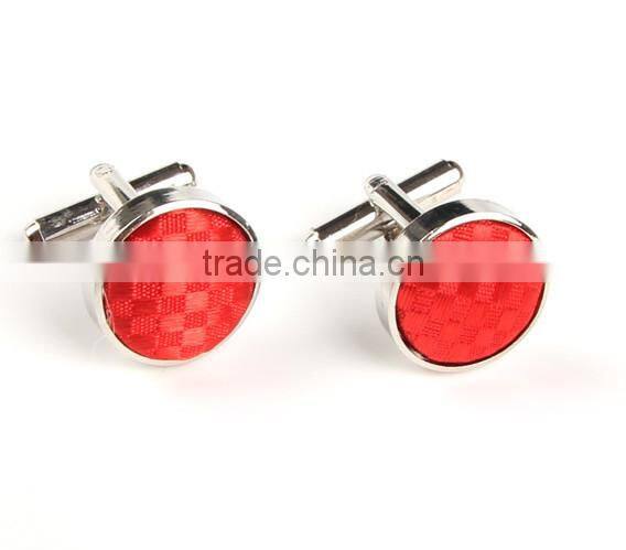 White and black alloy cufflinks ,Swank red fiber cufflinks, Fiber cufflinks