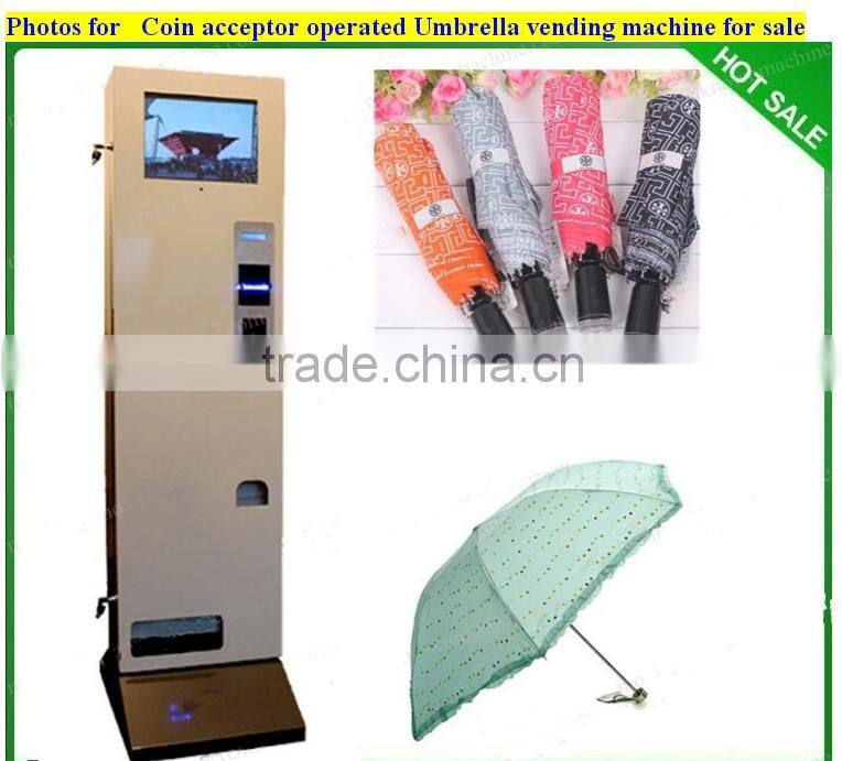 Coin acceptor operated Umbrella vending machine for sale