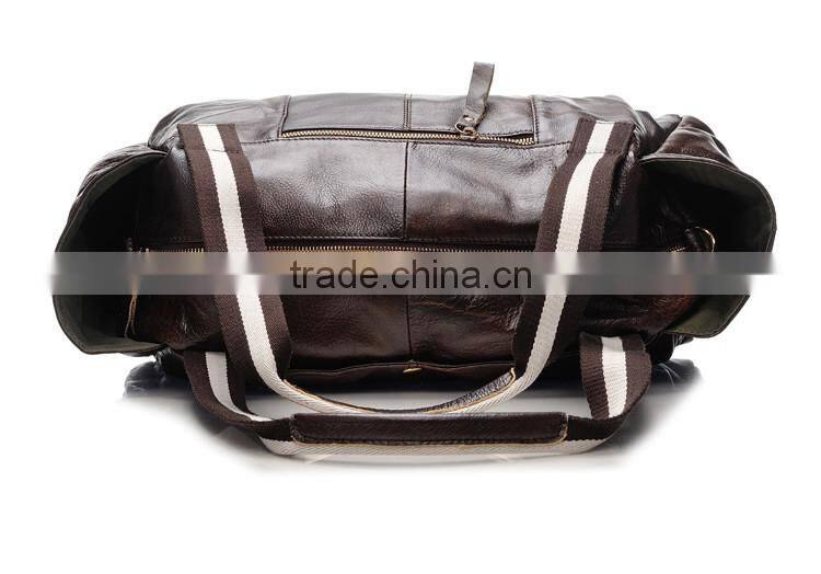 China Customized brown travel bag vintage Waterproof PU Travel Bag