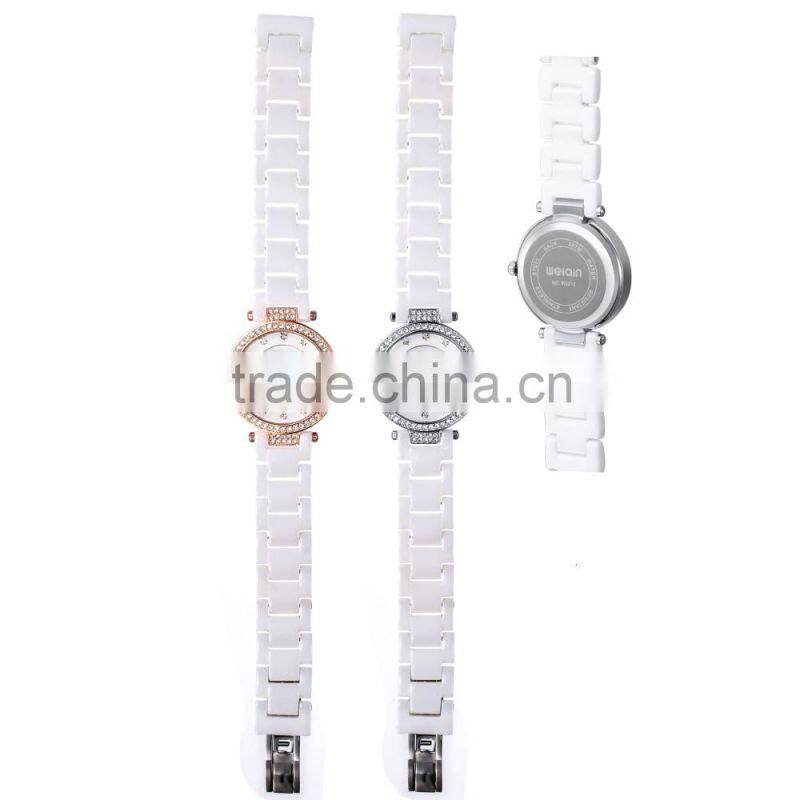 Hot New Products for 2015 Sapphire Fashion White Ceramic Watch