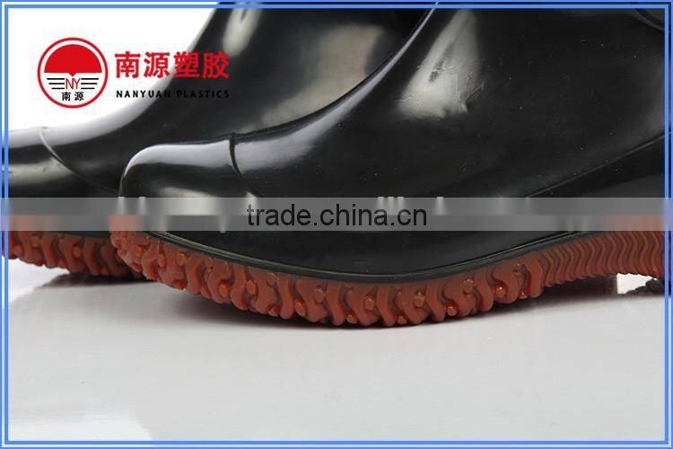 Yellow lightweight fishing work PVC rain boots wholesale
