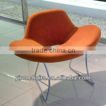 Creative recreational cane makes glass revolving chair half chair furniture cafe chair meetings.